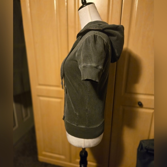 Juicy Couture | Vintage grey Short Sleeve Hoodie. ASO Gilmore Girls Rory. - Picture 10 of 13